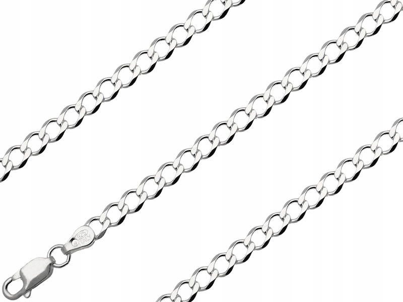 

Łańcuszek Srebrny Pancerka 50CM 4,6MM SREBRO925