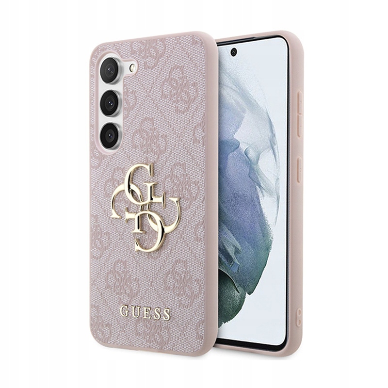 Guess 4G Big Metal Logo Pouzdro pro Samsung Galaxy A35 5G (růžové)