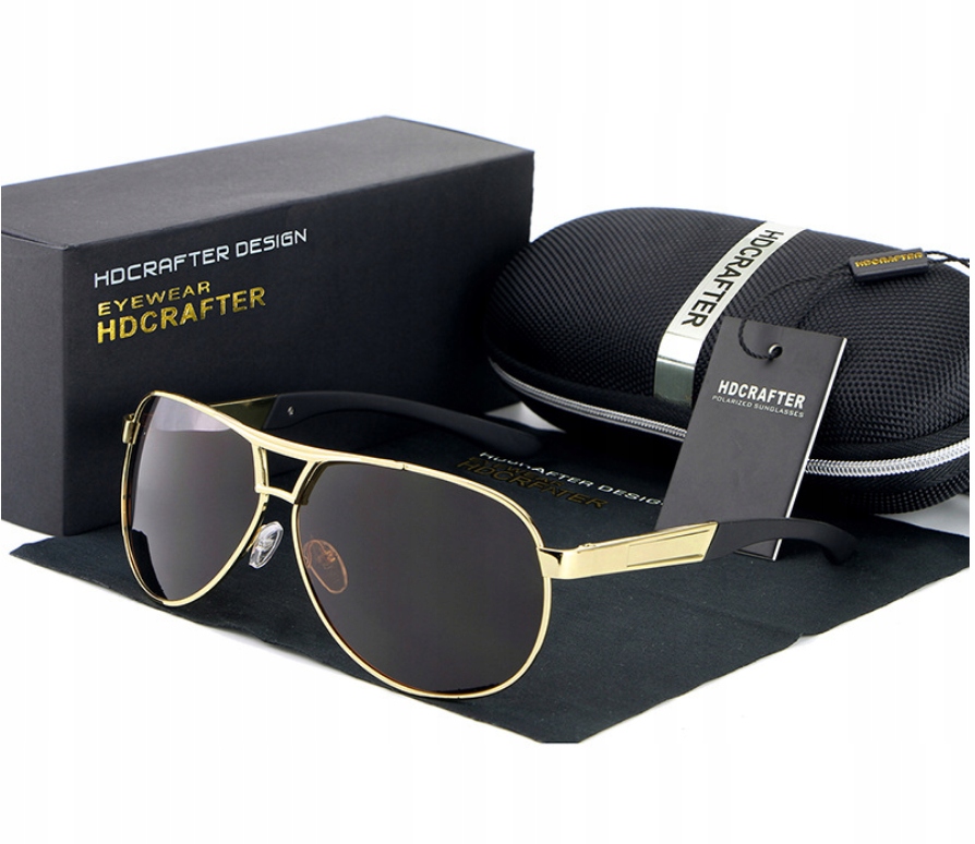 

Okulary przeciwsłoneczne Hdcrafter Aviator UV400