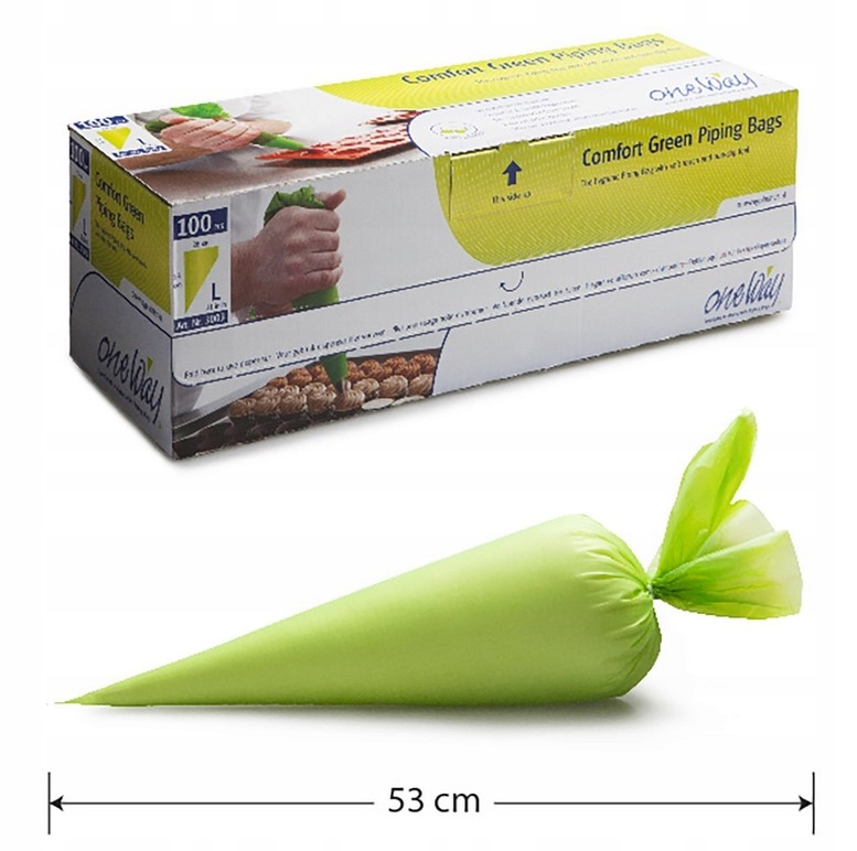 Worki cukiernicze r. L 530 x 280 mm 100 sztuk