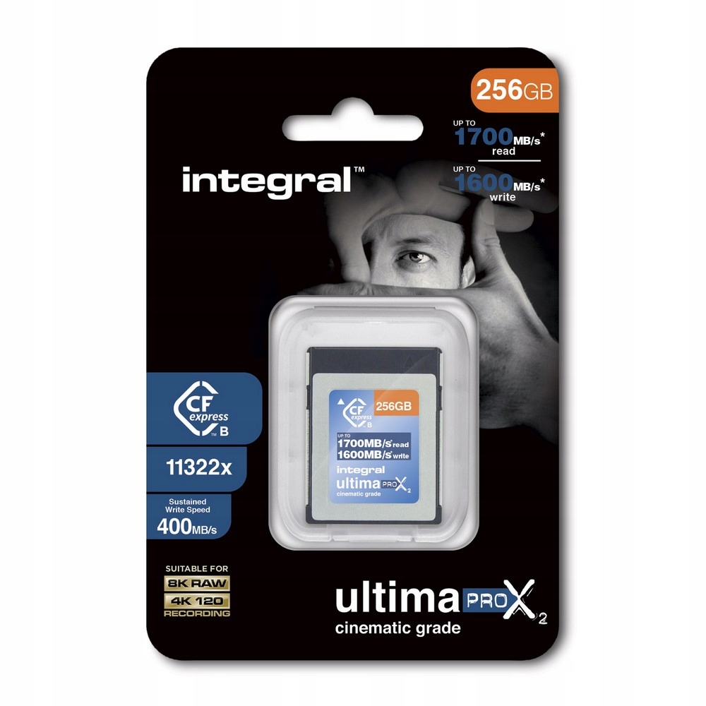 INTEGRAL UltimaPro X2 CFExpress Typ B 2.0 256GB Kod producenta INCFE256G1700/1600/S400