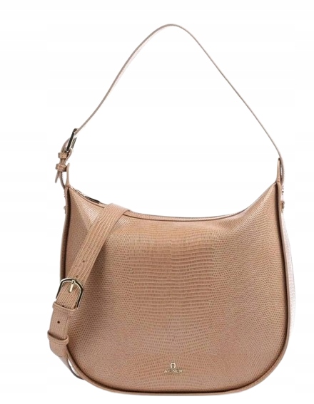 Etienne Aigner Kožená Kabelka Nude Velká Tme