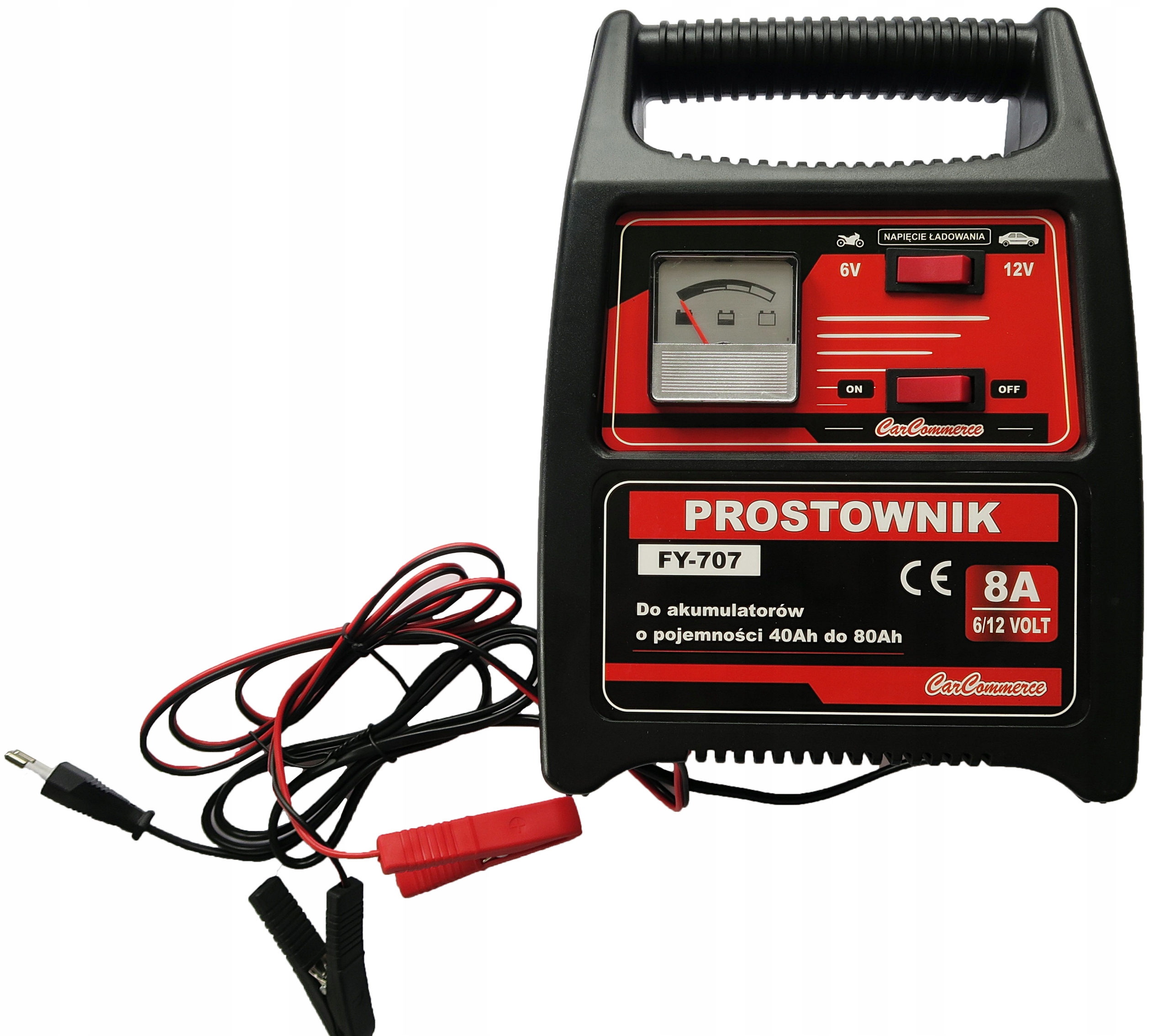 

Prostownik Samochodowy Do Akumulatorów 6V/12V 8A