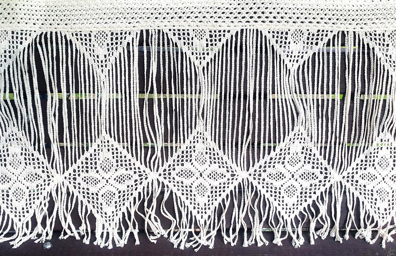 Dekorační záclona Jagna 60 x 1000 cm barva bílá