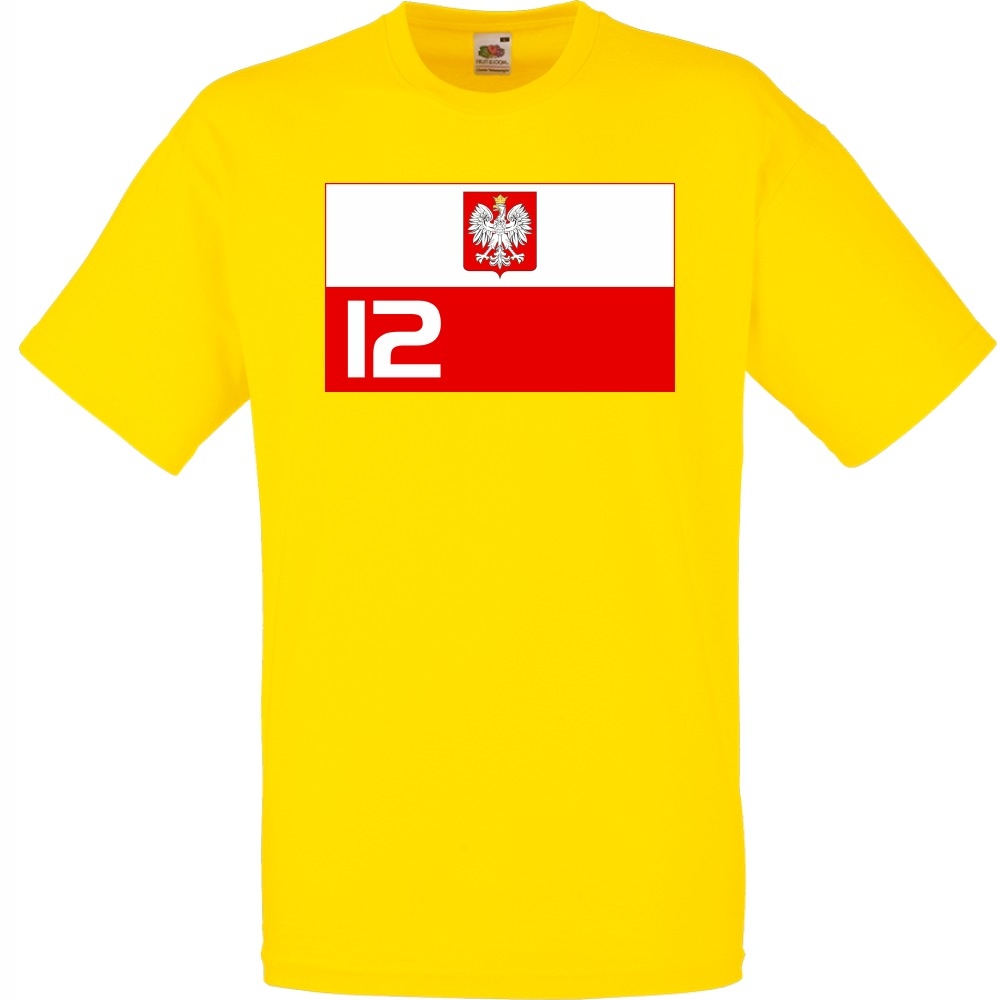 

Koszulka kibica Polska reprezentacja L żółta jaskr