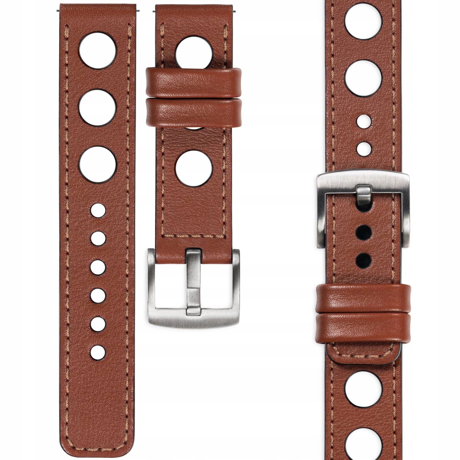 Pásek pro Samsung Galaxy Watch 7 6 5 4 3 Active Pro kožený 20 mm elegantní