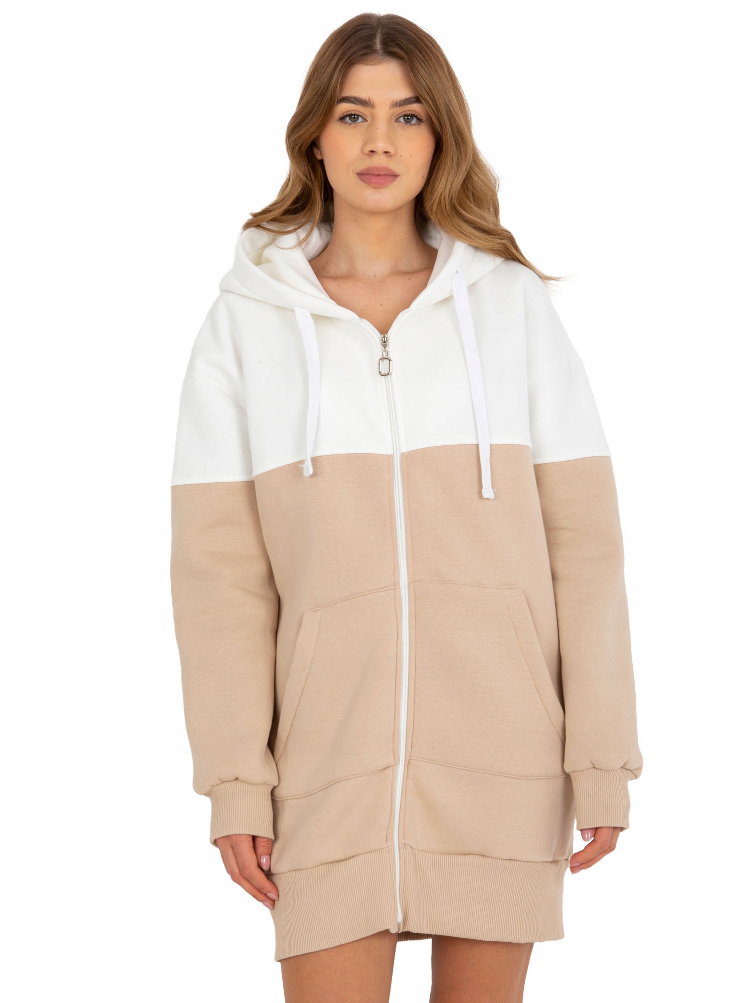 Bluza Damska rozpinana Z Kapturem dresowa