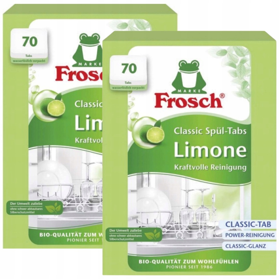 Levně tablety do myčky Frosch Limetkové Ekologické Classic 140 ks