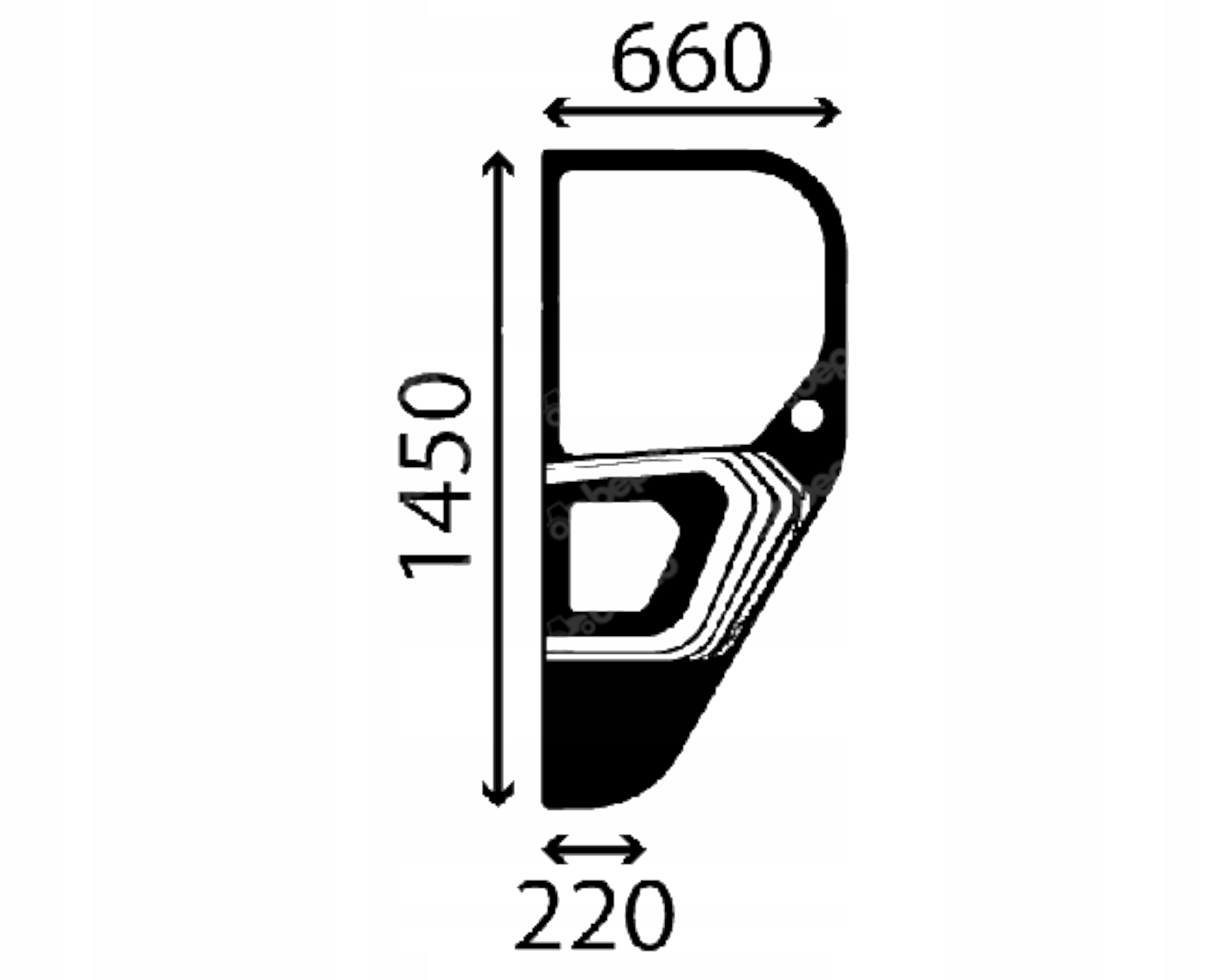 sklo nabíječka Merlo Turbo Boční farmář 091287