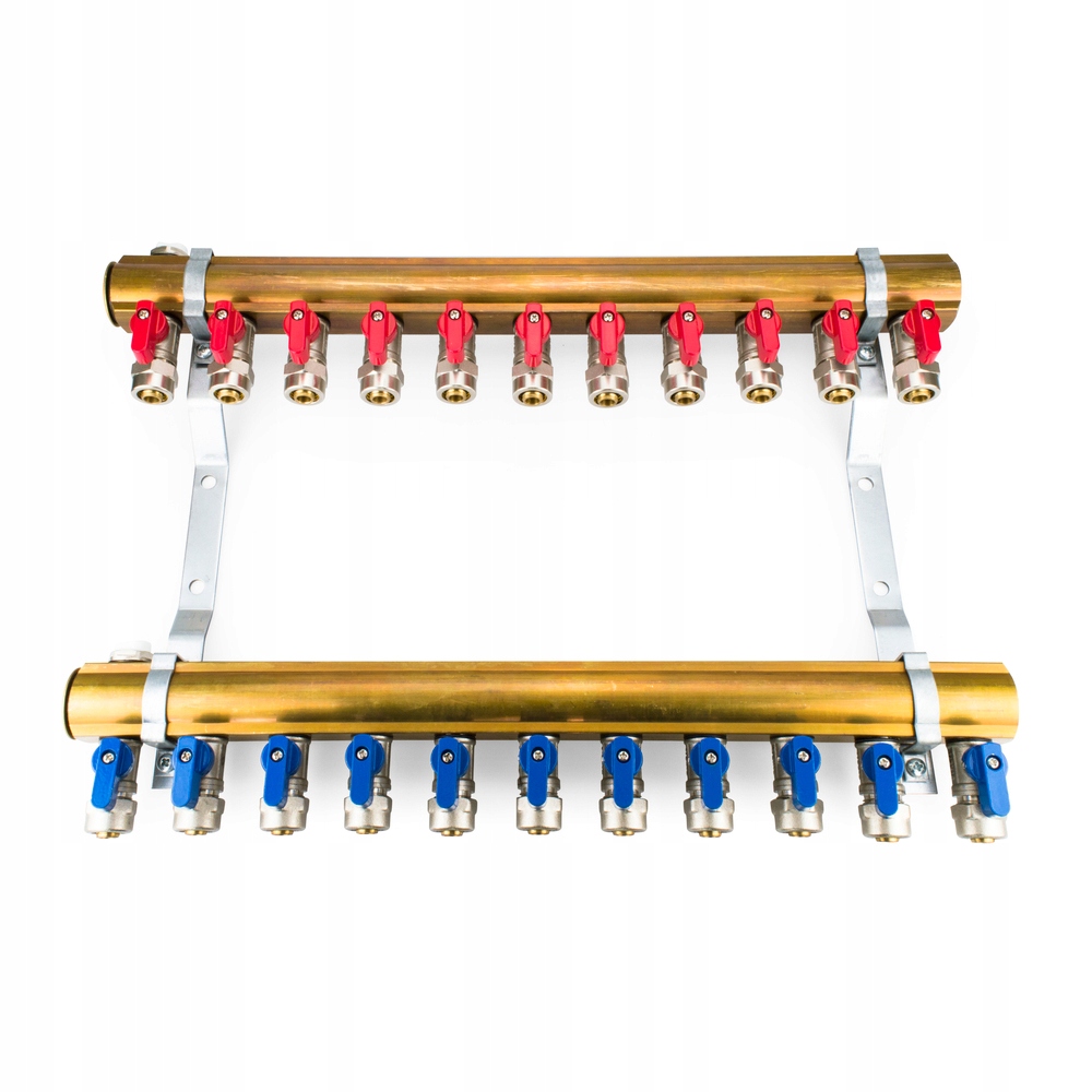 Rozdělovač C.o. 11 obvodů sekcí ventilů Pex 16