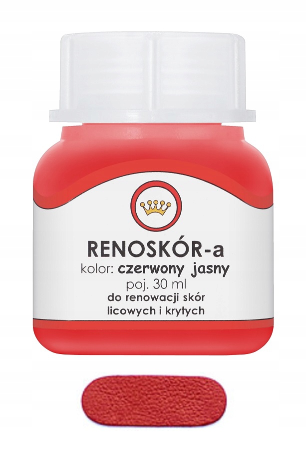 

Renoskór Farba Lakier Do Skóry Jasny Czerwony