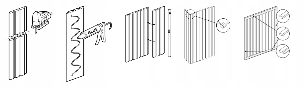 WODOODPORNE Ciemne Lamele VOX LINERIO M Antracyt Jednostka sprzedaży paczka