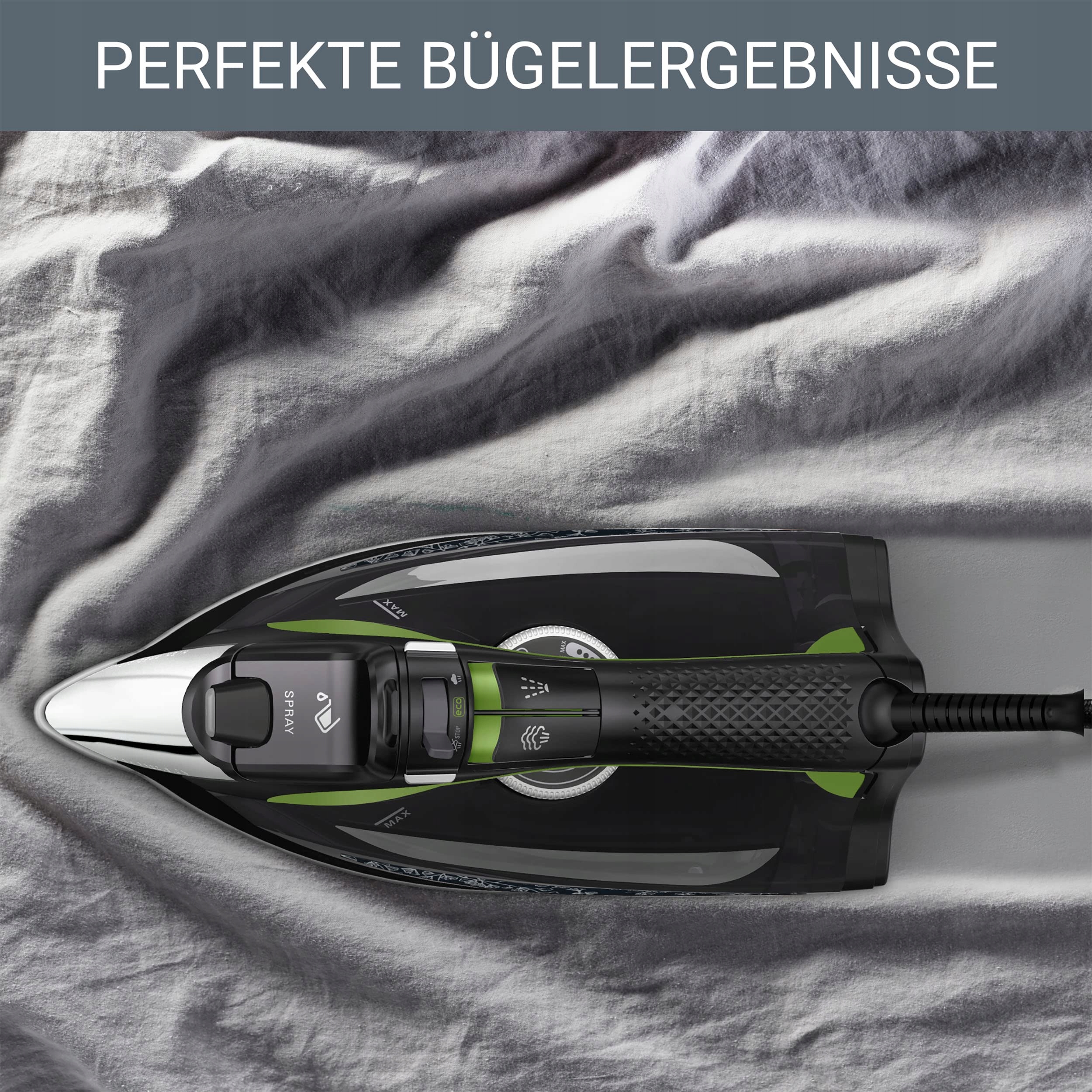 ROWENTA Żelazko Parowe Eco Intelligence 2500W Ciągły Wyrzut Pary 45g/min — miniatura 7