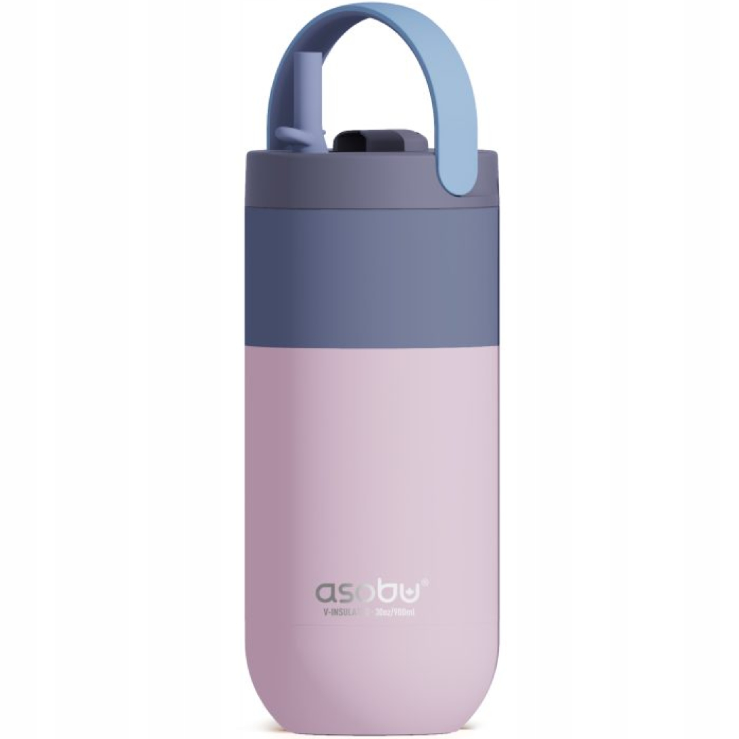 Termohrnek Termos s držákem Asobu 900 ml Láhev na kávu a čaj Růže