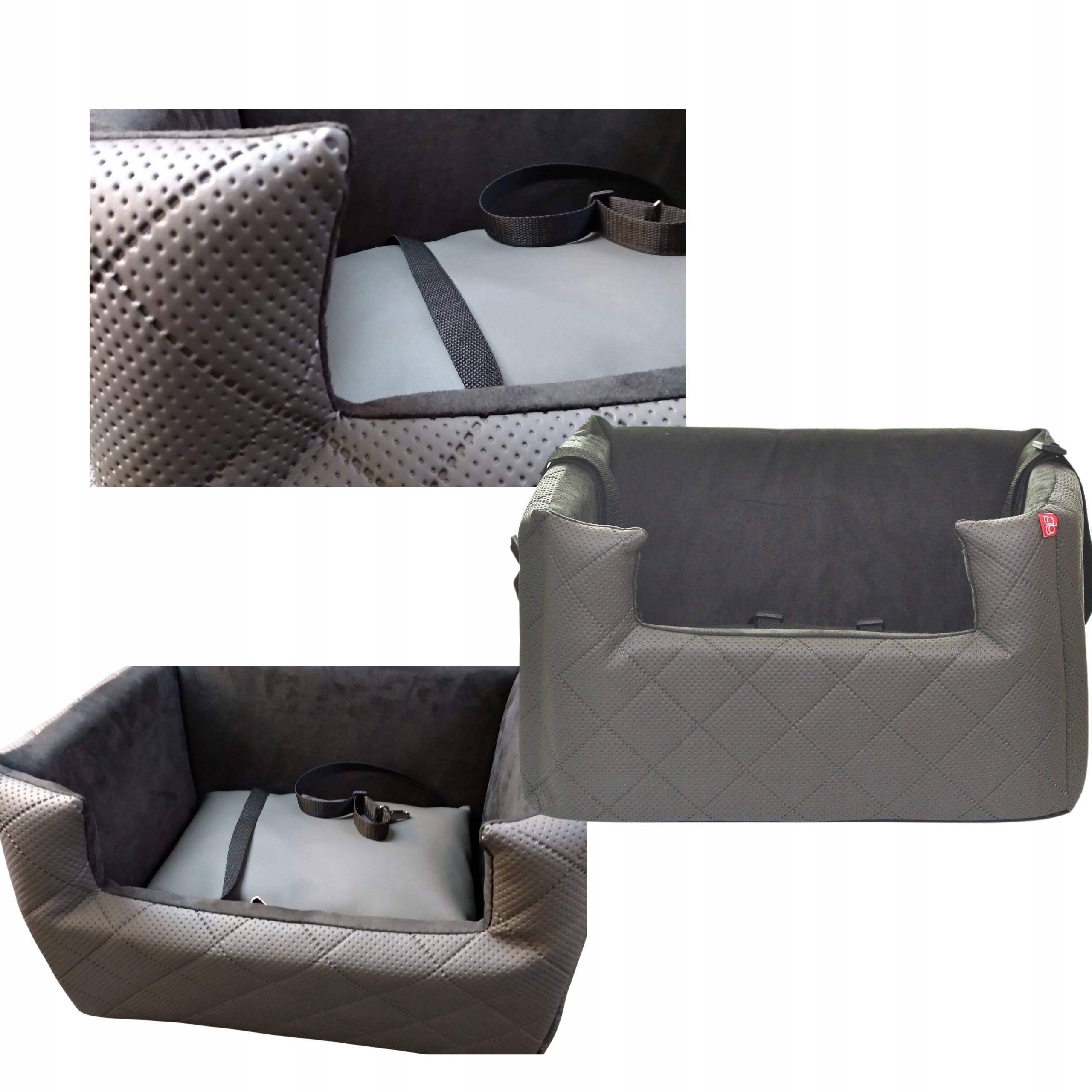 Autosedačka pro psa kočku Přepravka Pelíšek Na sedadlo