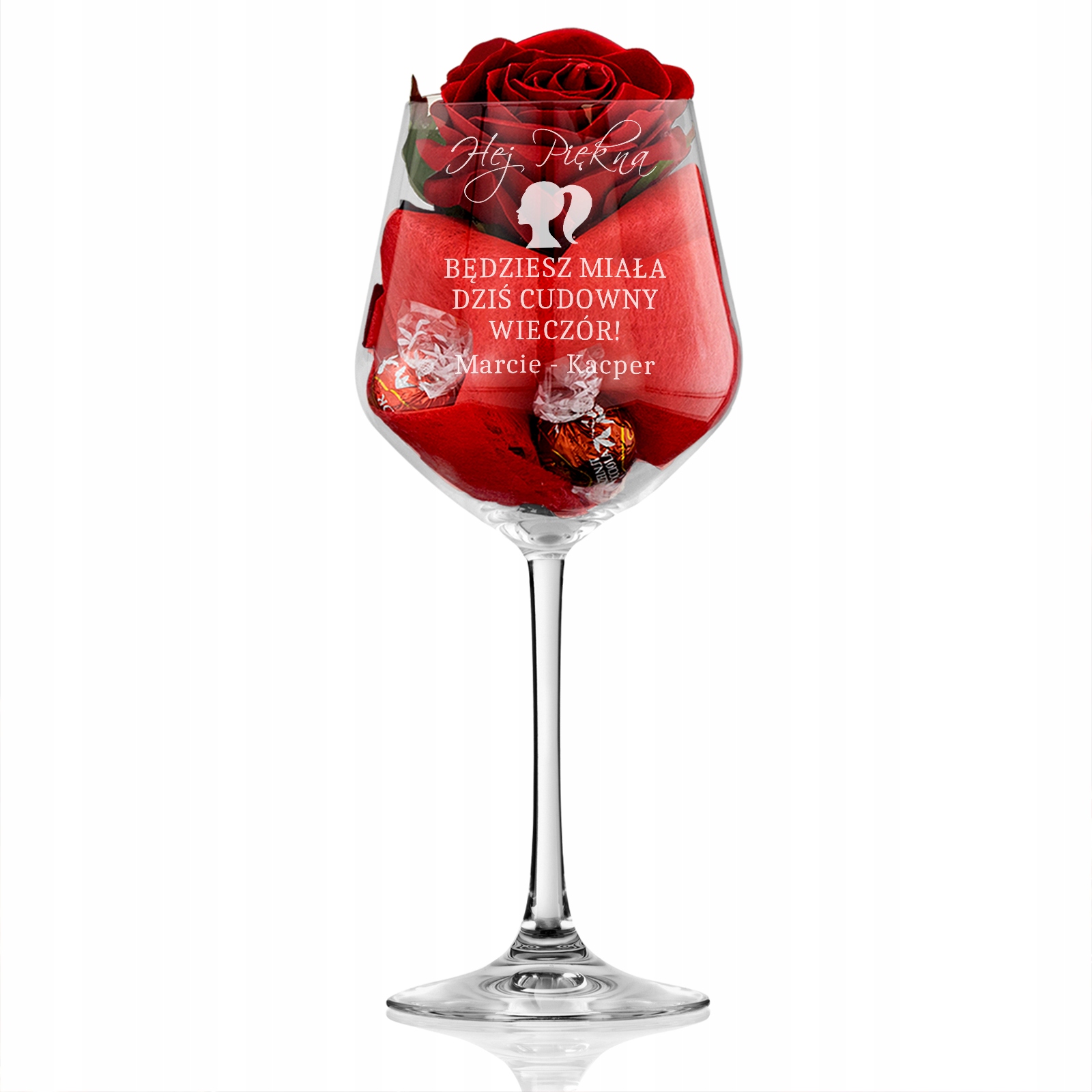 

Kieliszek do wina XXL Praliny Lindt 860 ml Grawer