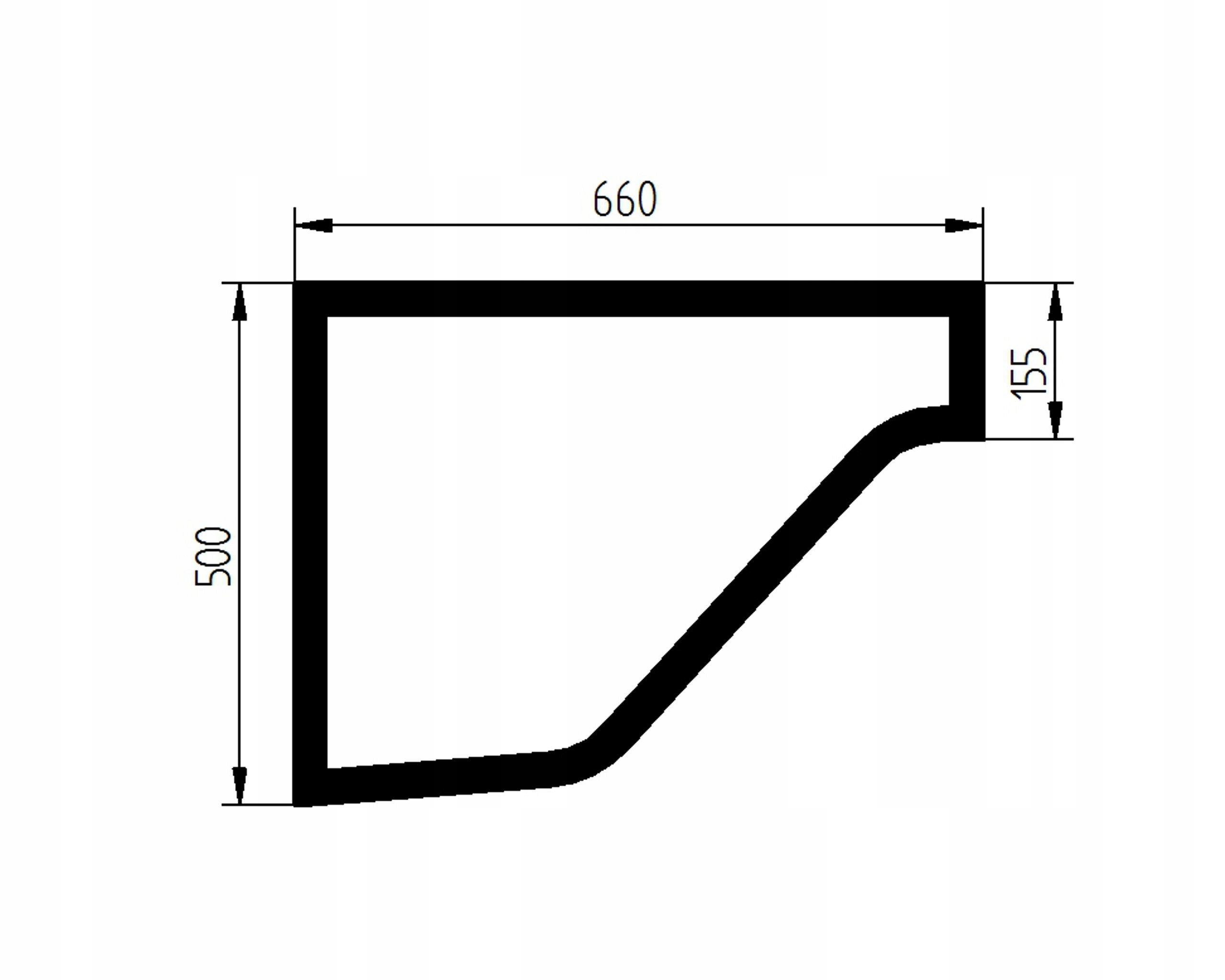 sklo nabíječka Volvo spodní dveře 11412765