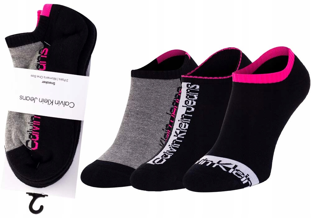 

Calvin Klein Stopki Damskie 3 Pary Black r.37-41