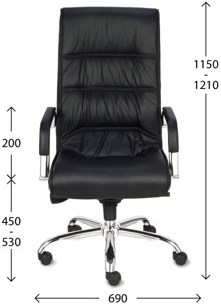 Fotel Biurowy GROSPOL Nexus SN3 Skóra brązowa Rodzaj obrotowy