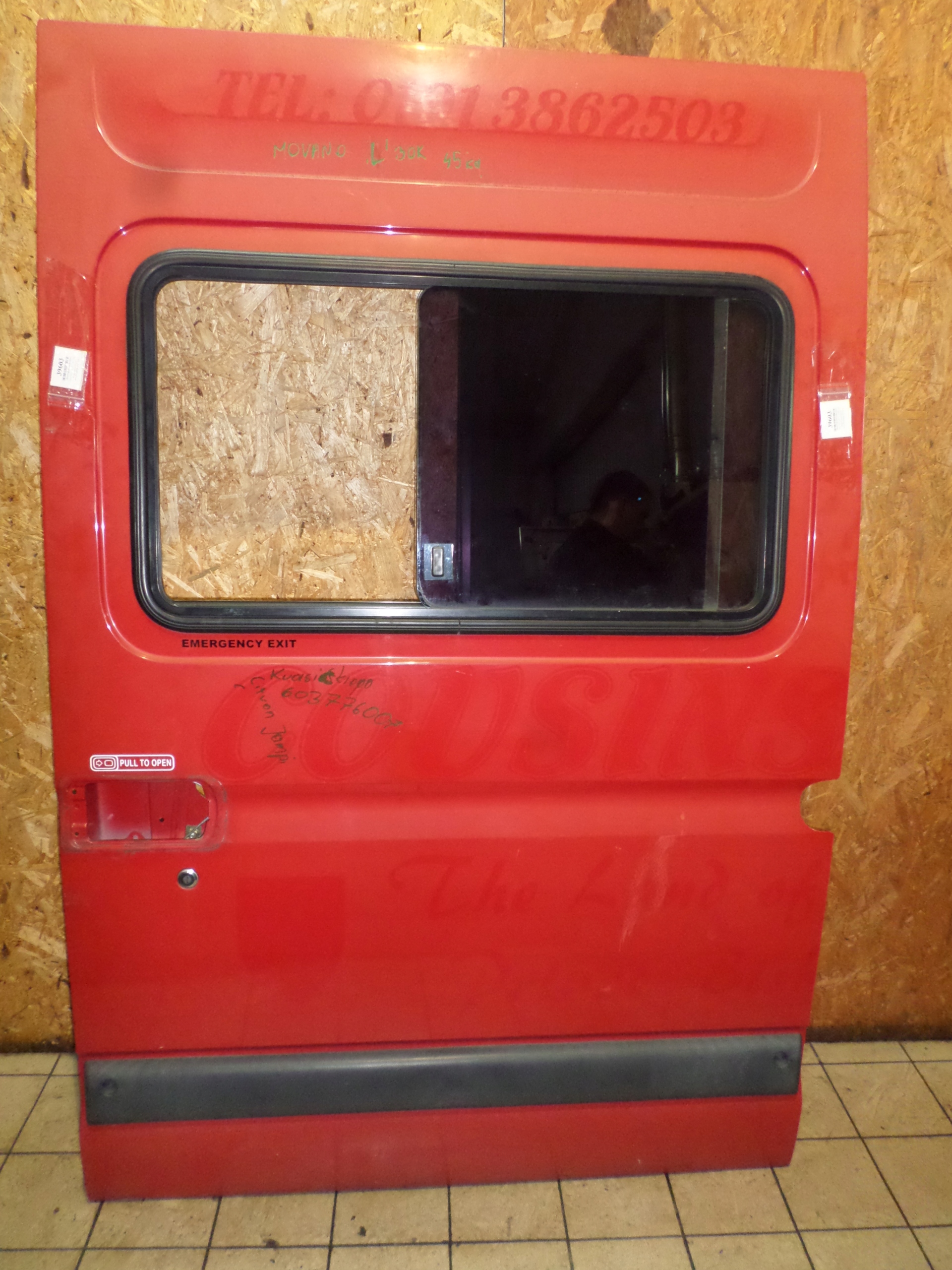 OPEL MOVANO A 98- DRZWI PRZESUWNE LEWE