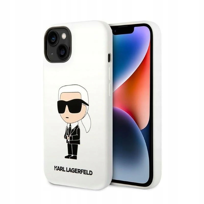 Karl Lagerfeld – Pouzdro pro iPhone 14 Plus (bílé)