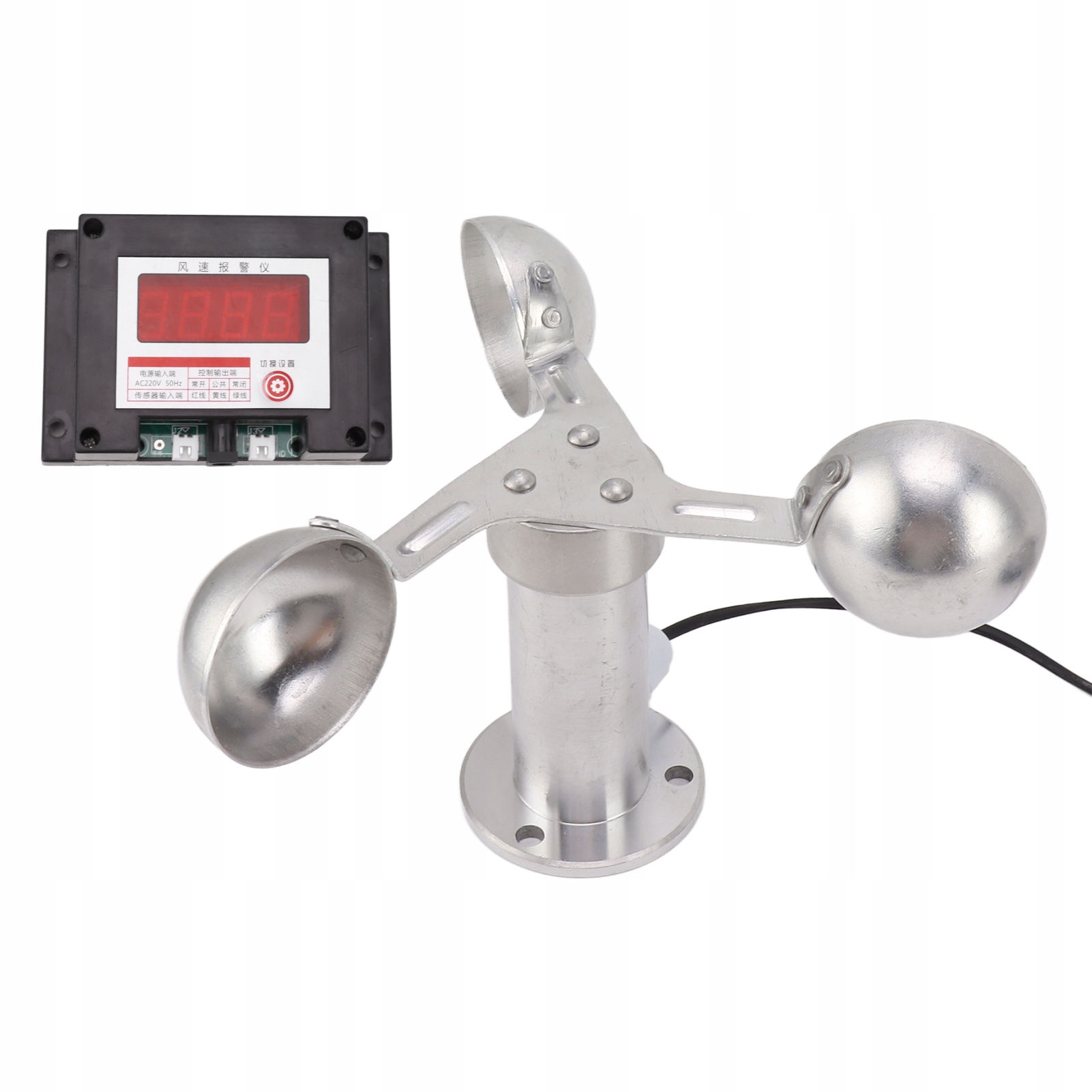 Anemometr pro věžové jeřáby s alarmem rychlosti větru, meteorologická stanice Sm