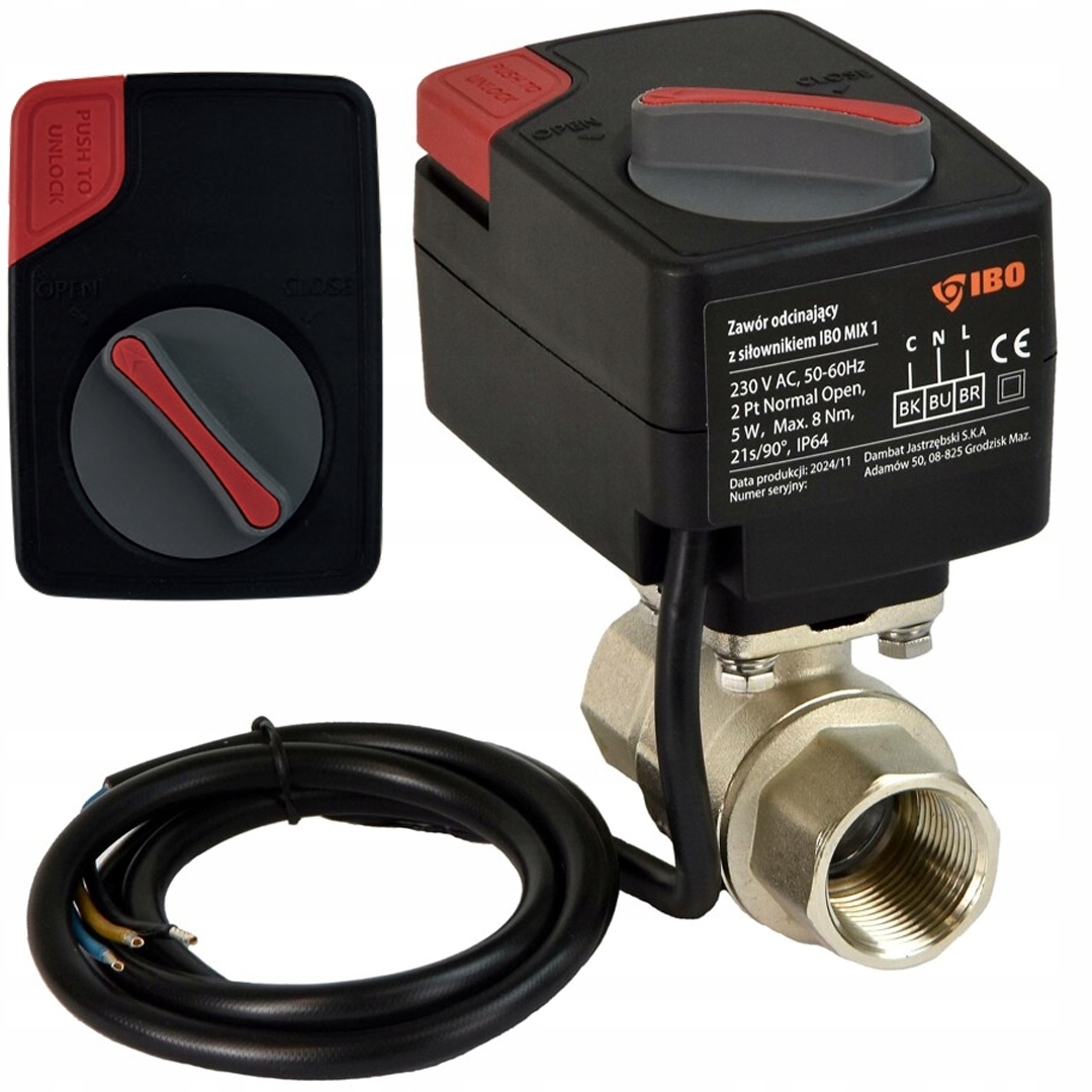 3/4 Palcový Zónový Uzatvárací Ventil DN20 Nc, Normálne Uzavretý Ibo