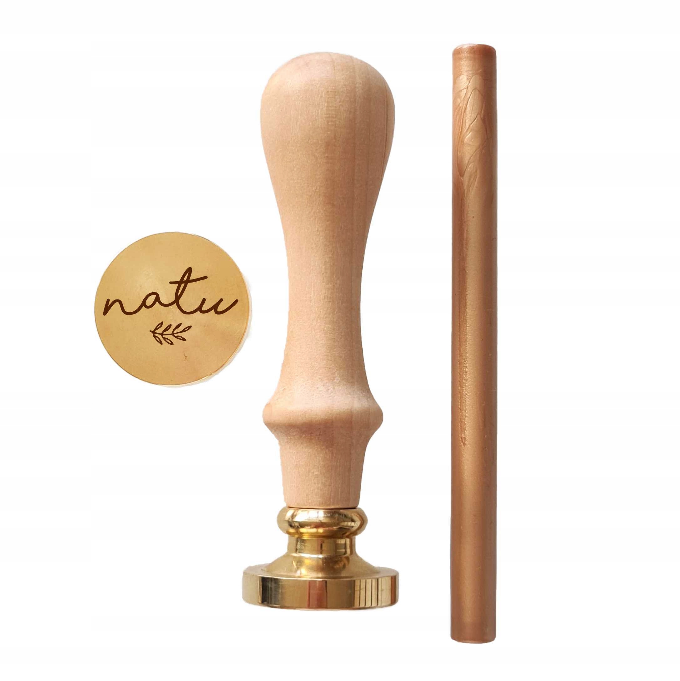 Referentka firemní logo 25mm Razítko na lak firemní pečeť hand made Natu