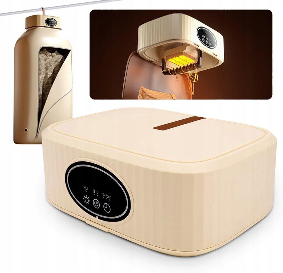 Levně Elektrická Sušák Na Prádlo Rychleschnoucí Sušení 360° 2 Rychlosti 600 W