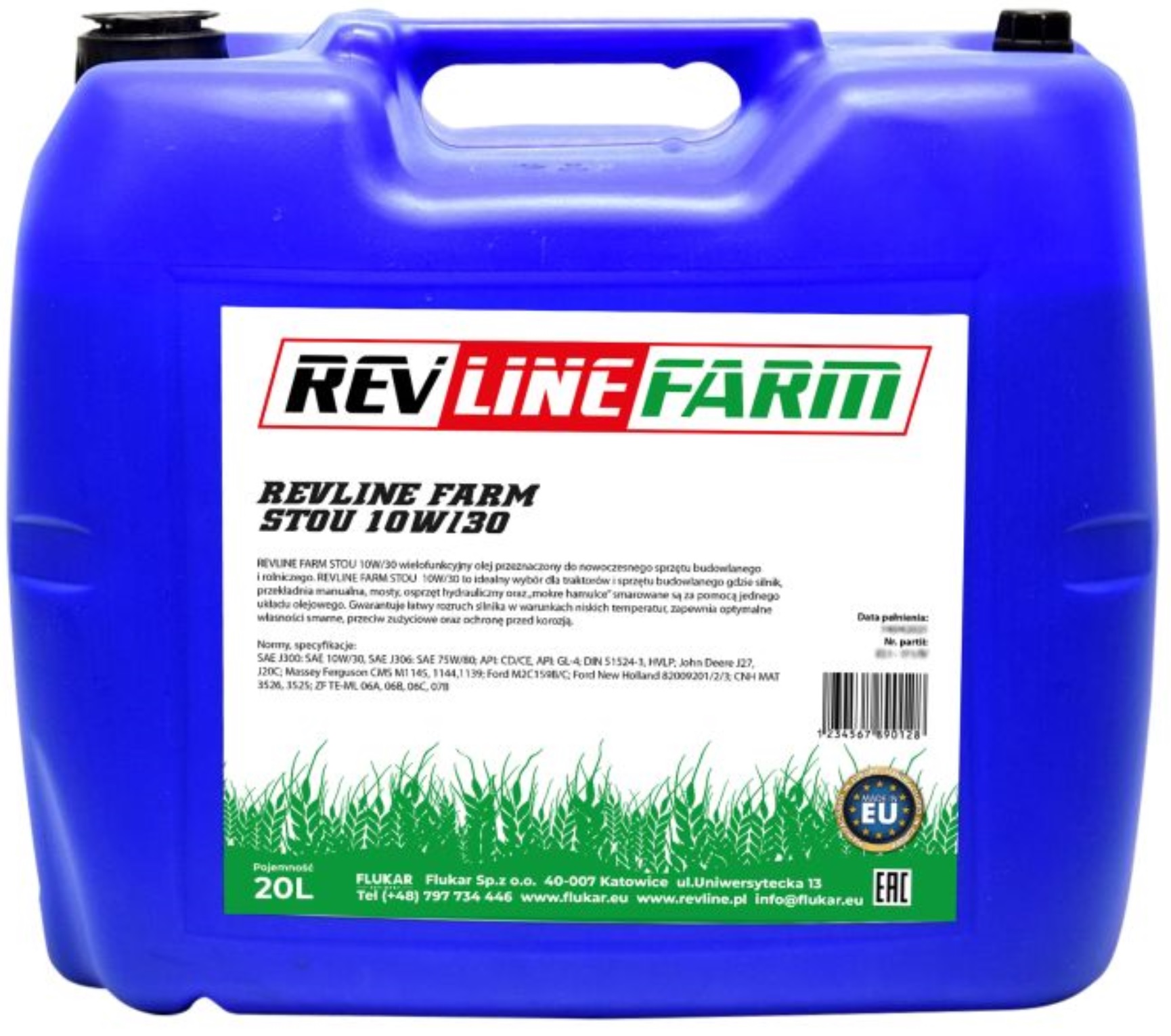 REVLINE FARM STOU 10W30 20L. Producent Revline