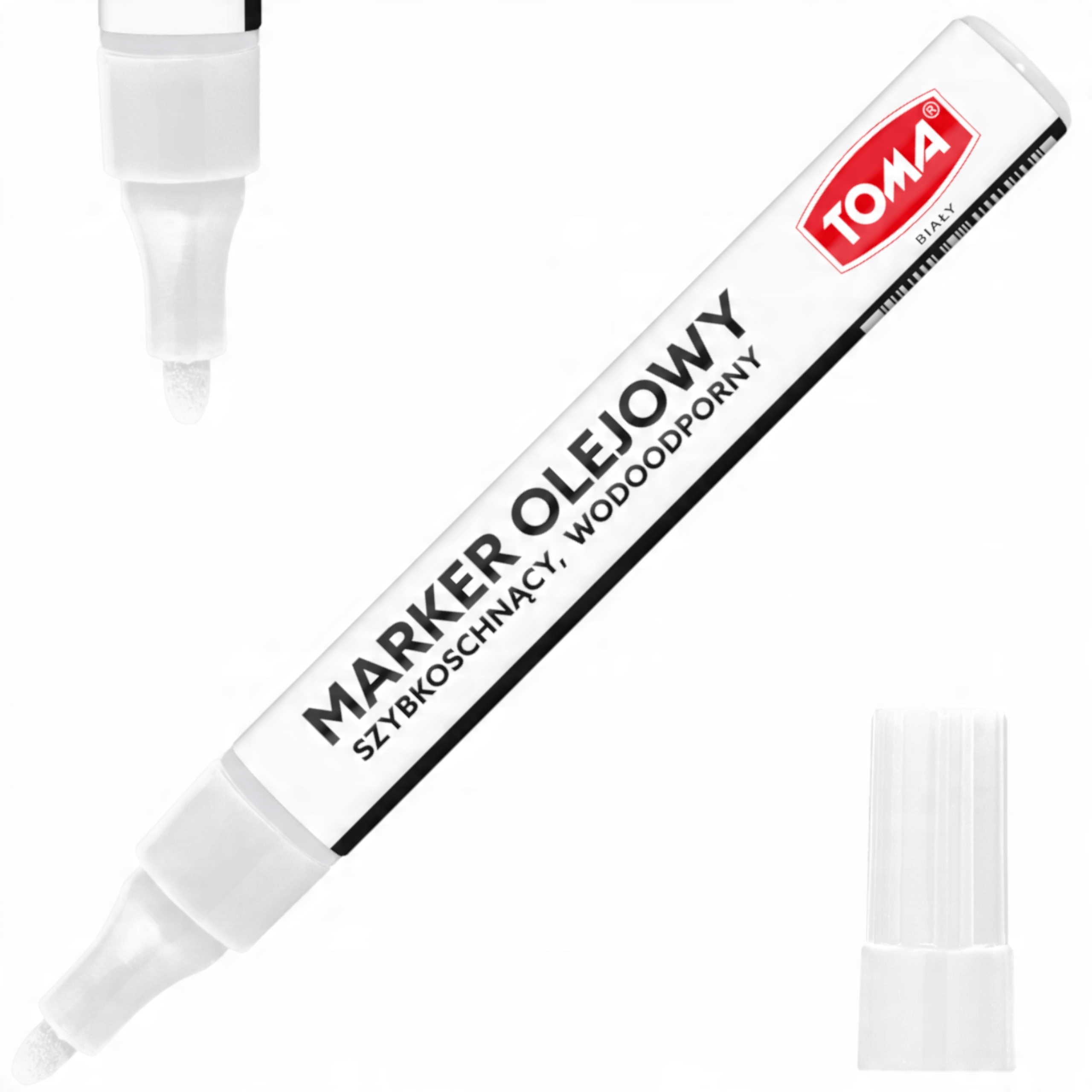 

Marker olejowy Toma TO-421 2,5mm biały