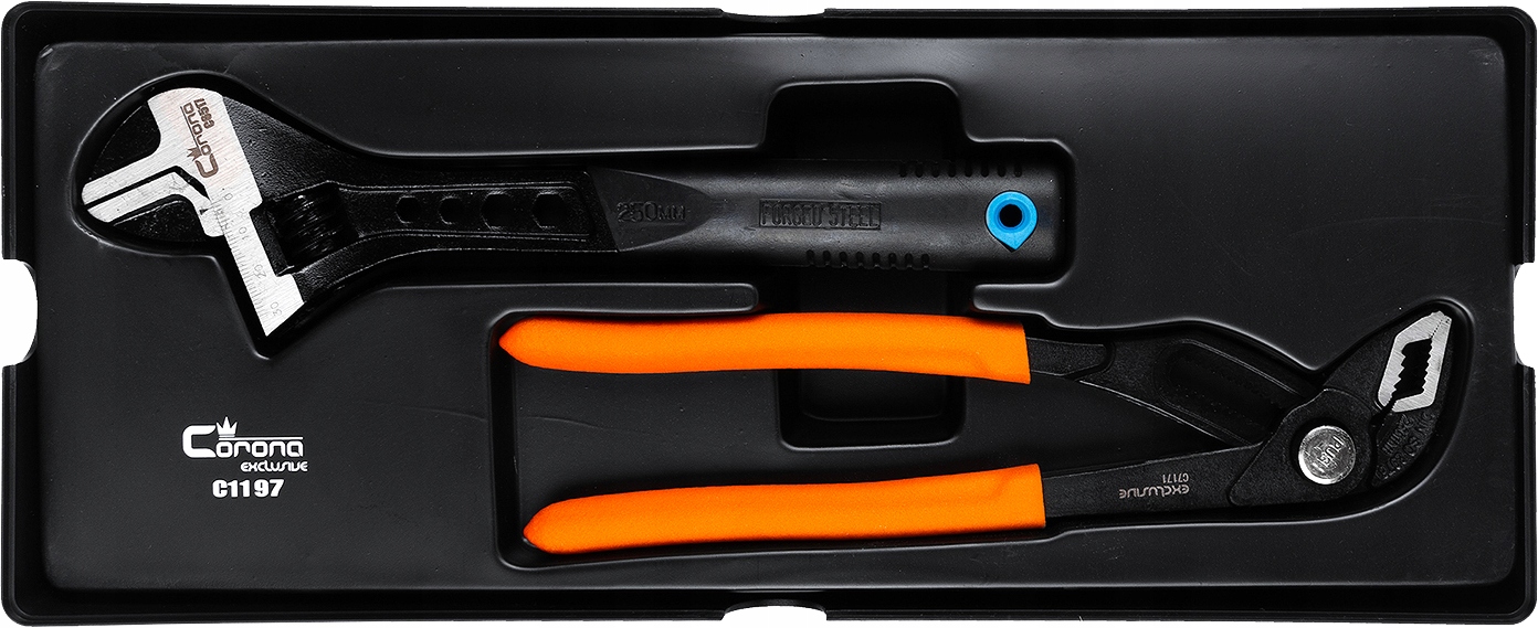 WKŁAD 2el. SZCZYPCE RUR NASTAWNE KLUCZ SZWED 250mm Kod producenta C1197