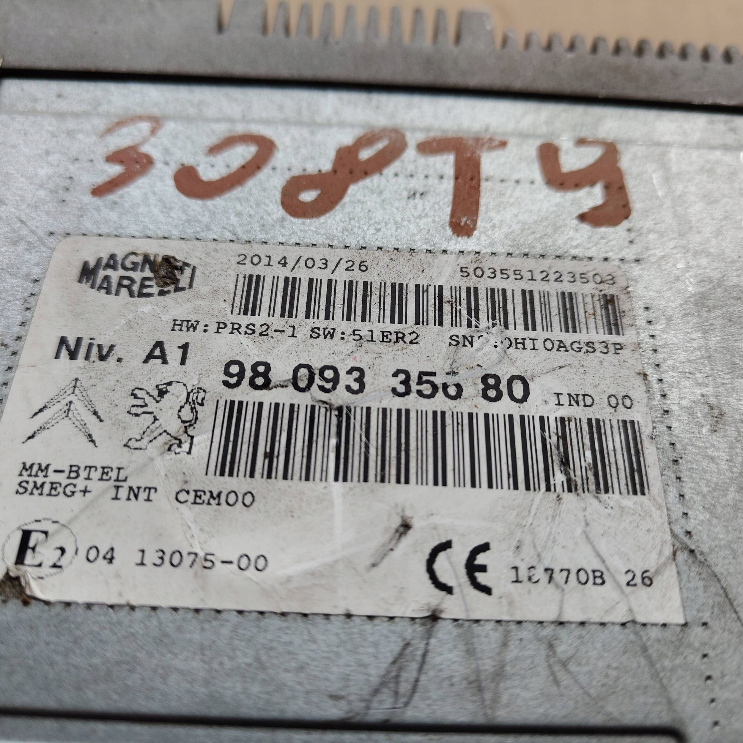 Stacja multimedialna Peugeot 308 9809335680
