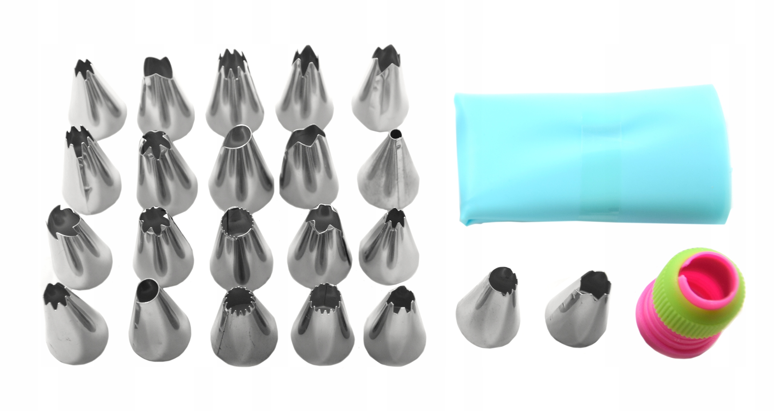 

Dekorator tylki rękaw adapter do ciast 24 szt