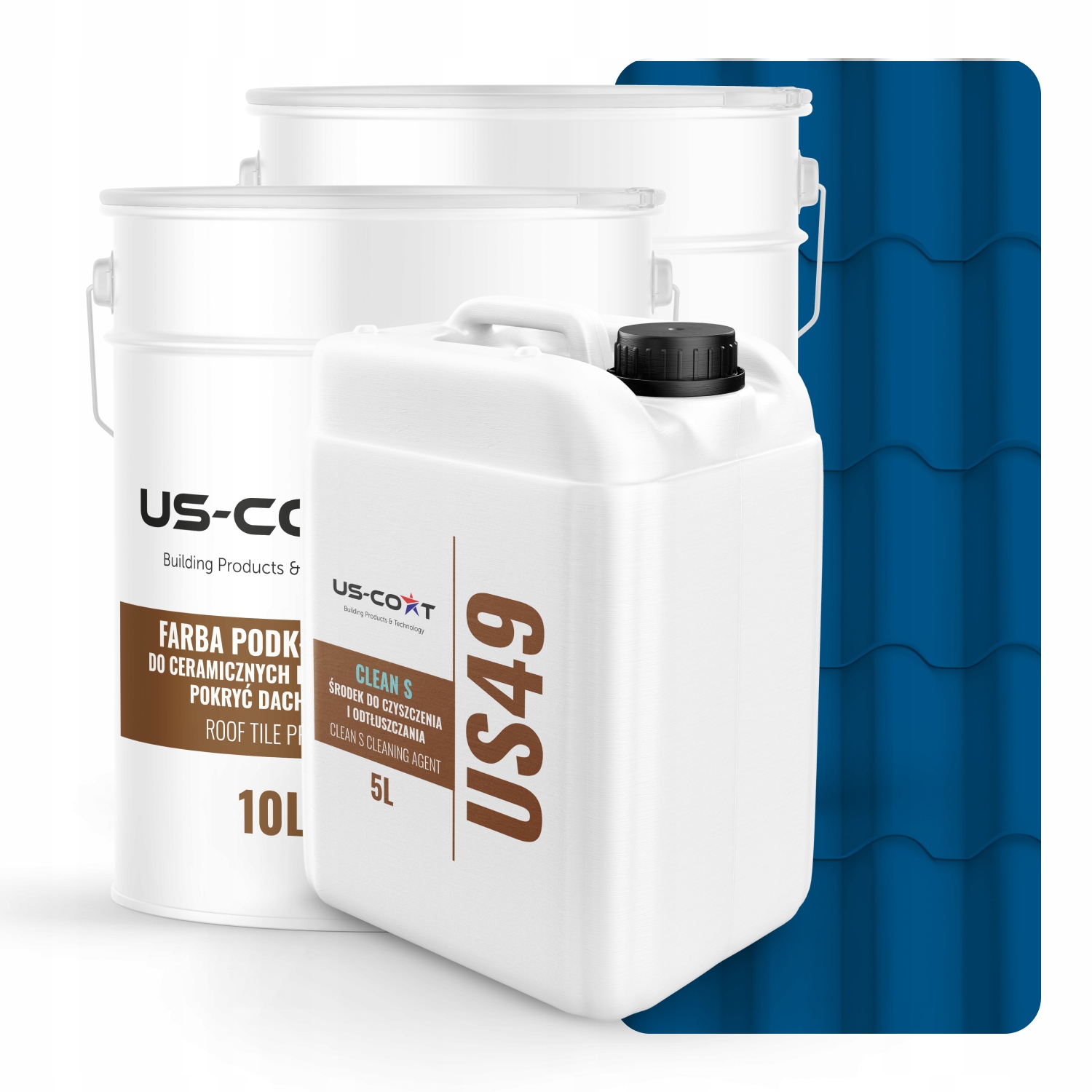 Farba Na Keramické Strešné Tašky Sada Modrá RAL5005 74m2 Matná Od Výrobcu
