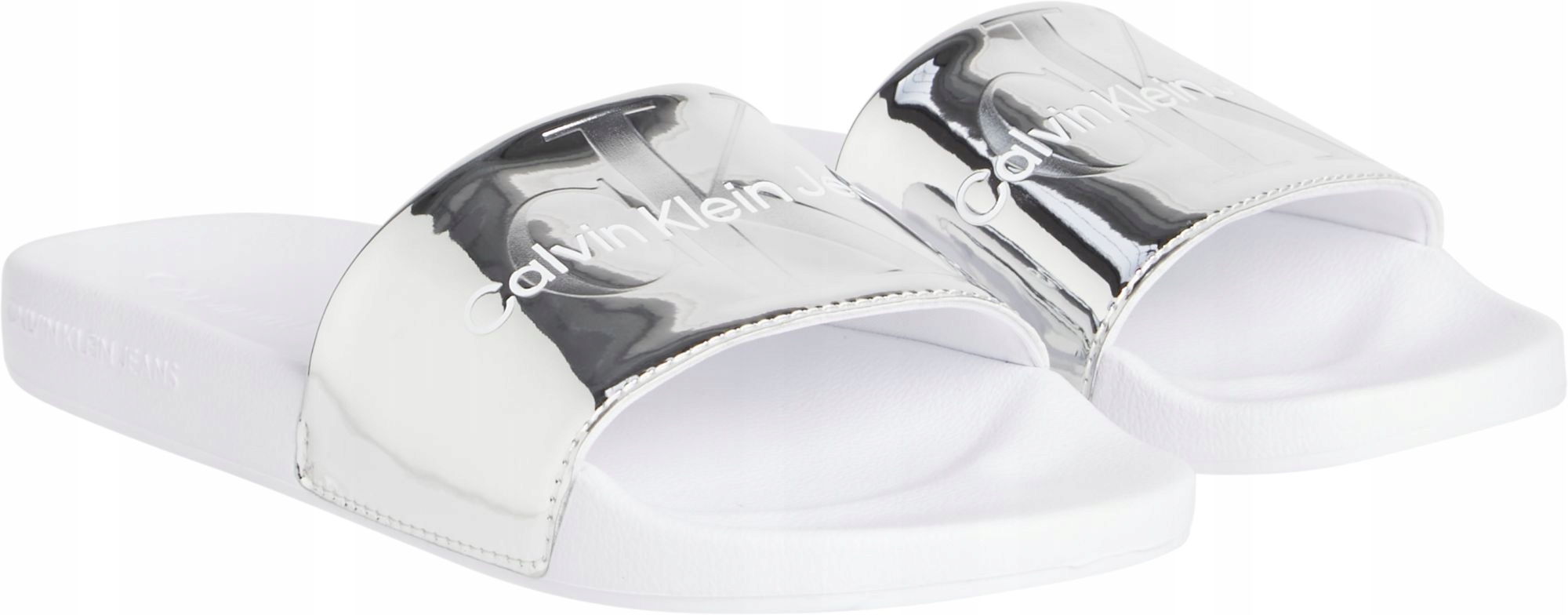 

Calvin Klein Klapki Damskie Slide White/silver r37