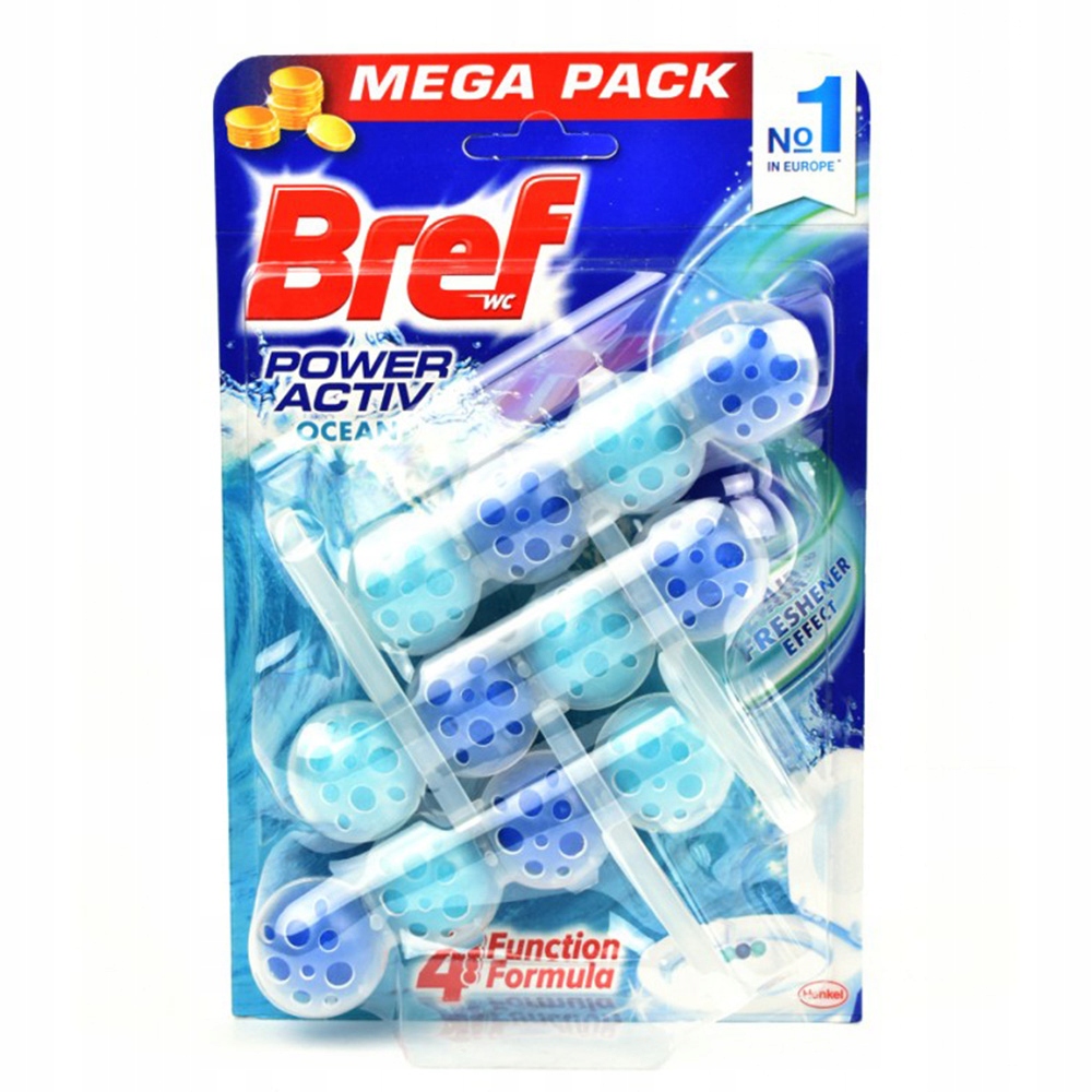 

3x Bref Zawieszka Kulki Do Wc Color Activ Ocean