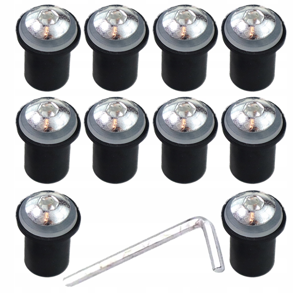 Gumowa Tulejka do Owiewek M5 x 14 Srebrne Śruby Stan opakowania oryginalne