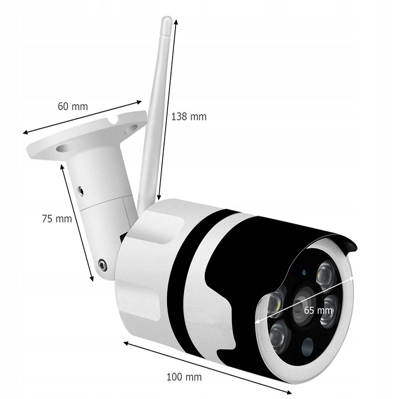 DENVER KAMERA IP zewnętrzna monitoring 1080p TUYA Rozdzielczość 2 Mpx