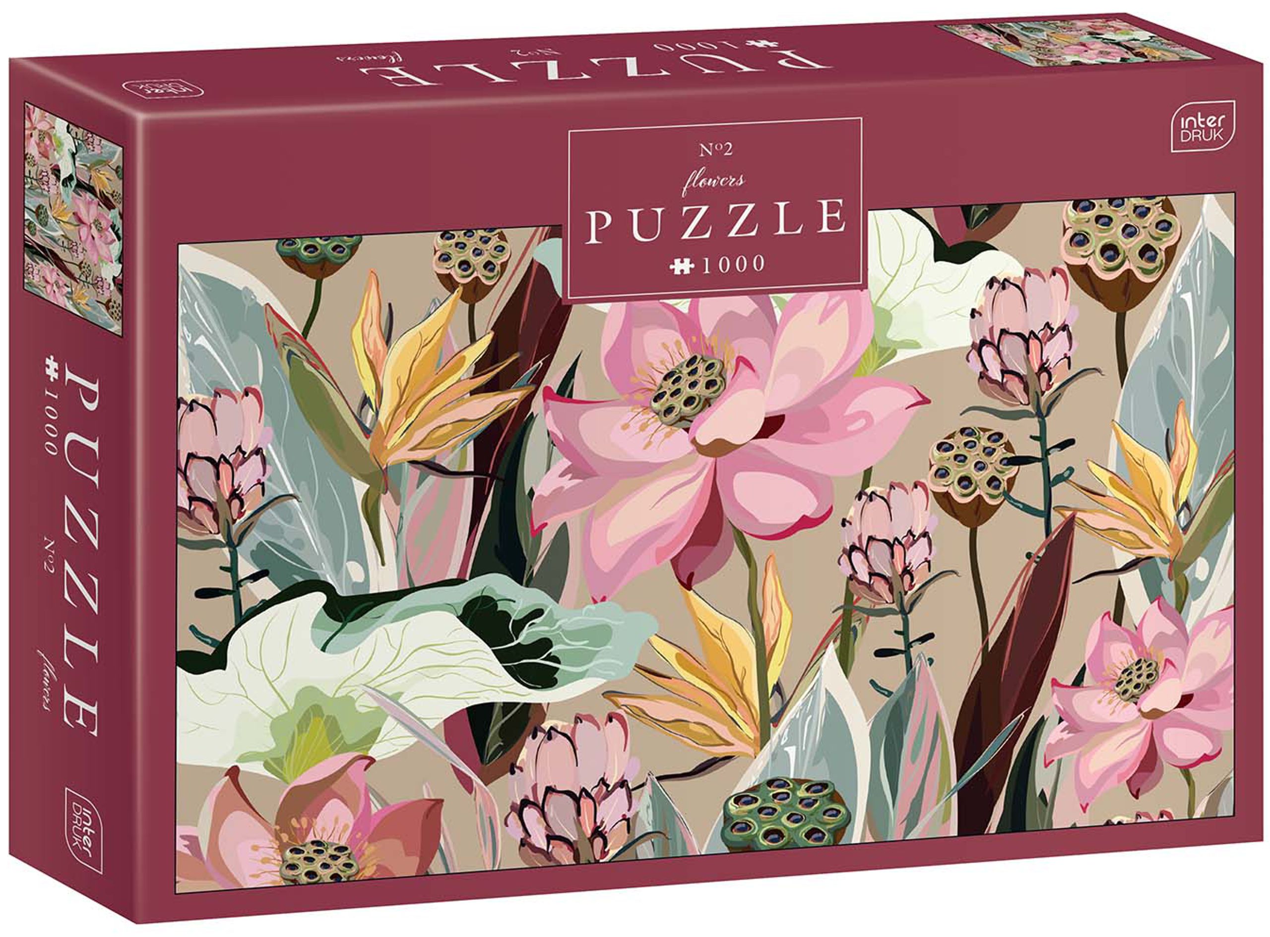 

Puzzle 1000 Premium Flowers 2 Kwiaty Interdruk
