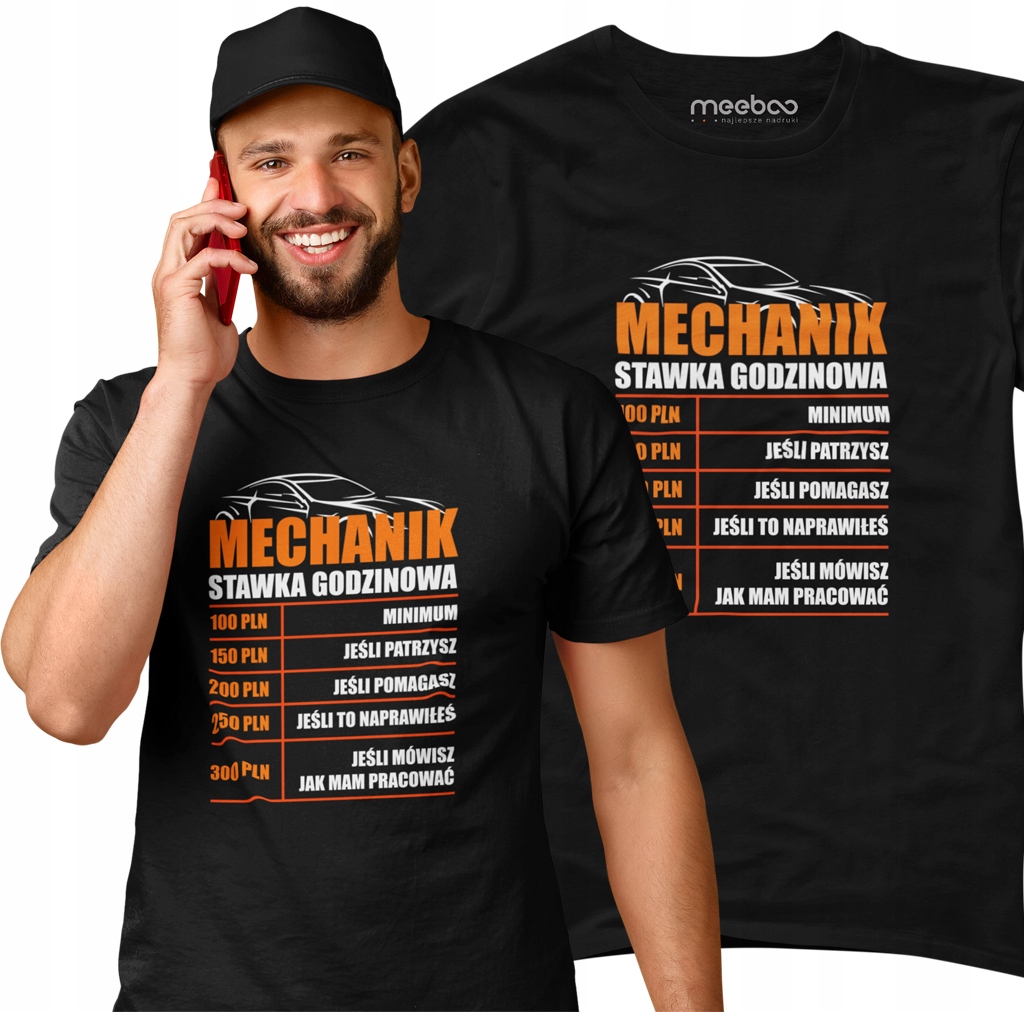 

Koszulka Męska Mechanik Stawka Godz Tshirt
