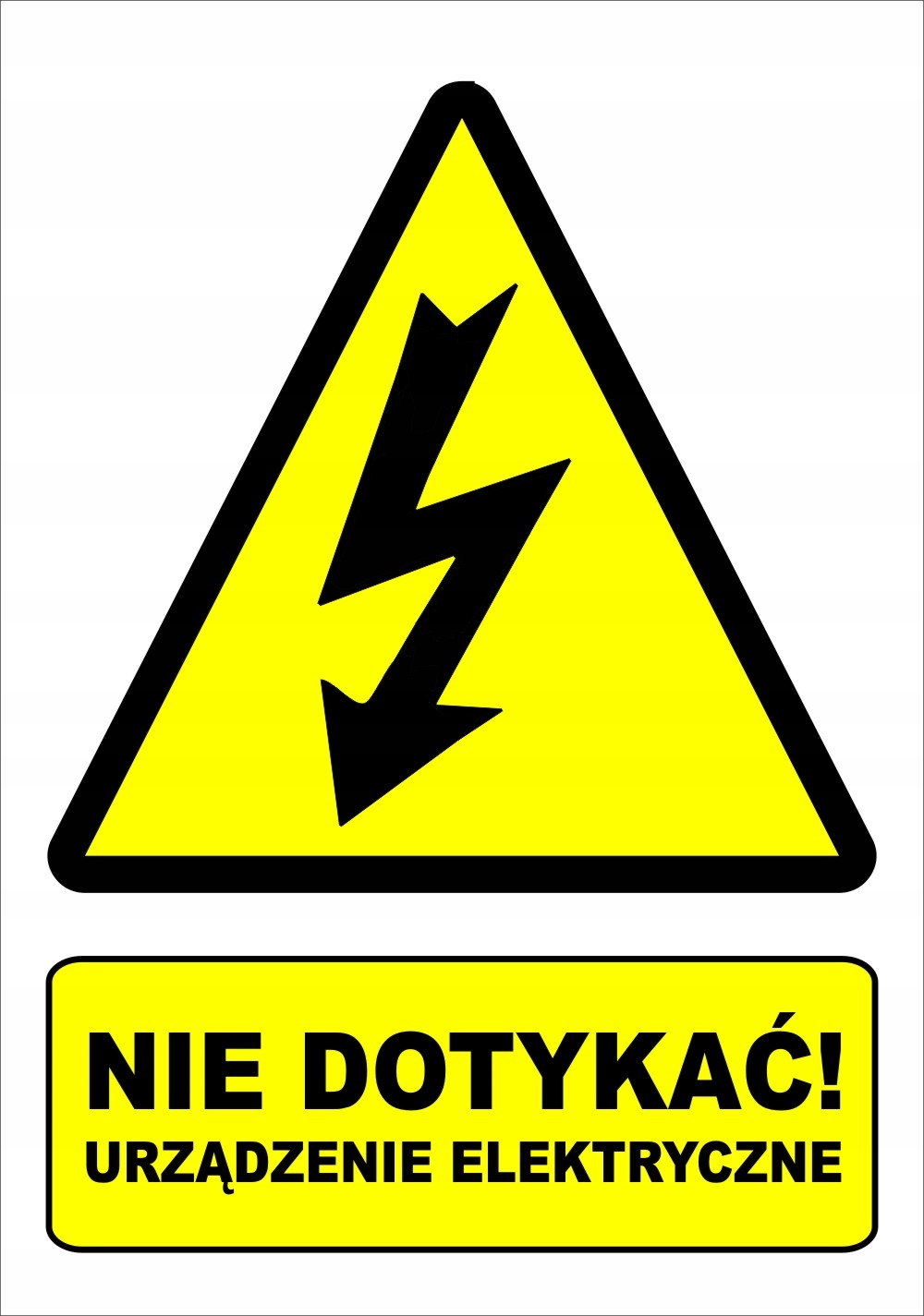 

Tabliczka Urządzenie Elektryczne plastik ~A6