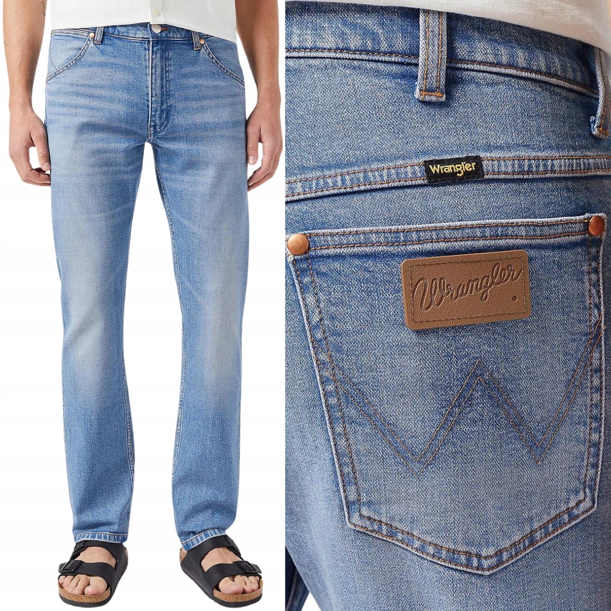 Wrangler 11MWZ Slim Icons Džíny Sheriff přiléhavé džínové kalhoty W31 L34
