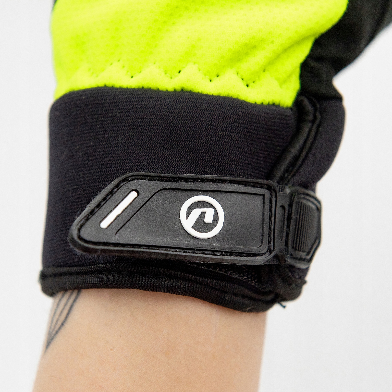 Rękawiczki rowerowe ocieplane Accent Igloo żółte fluo zimowe z palcami M Marka Accent