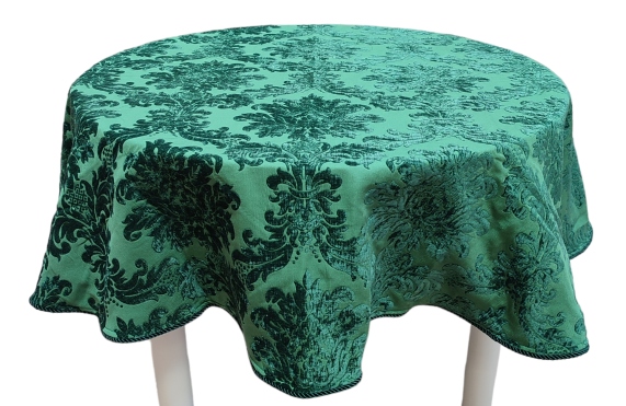 Obrus Premium Glamour Žakardová Tkanina Kolo 180 cm