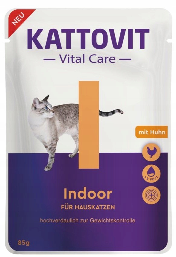 Levně 10 x Kattovit Vital Care Indoor kapsička 85 g