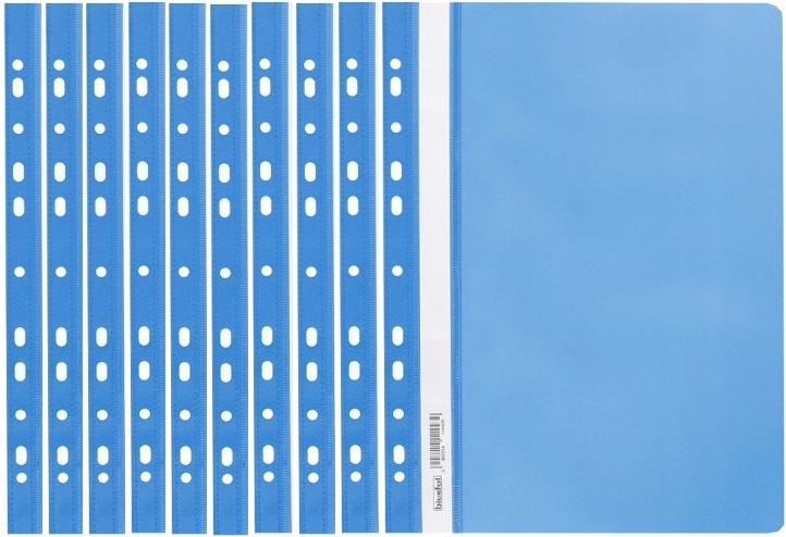 

Skoroszyt plastikowy miękki A4 niebieski 10 sztuk