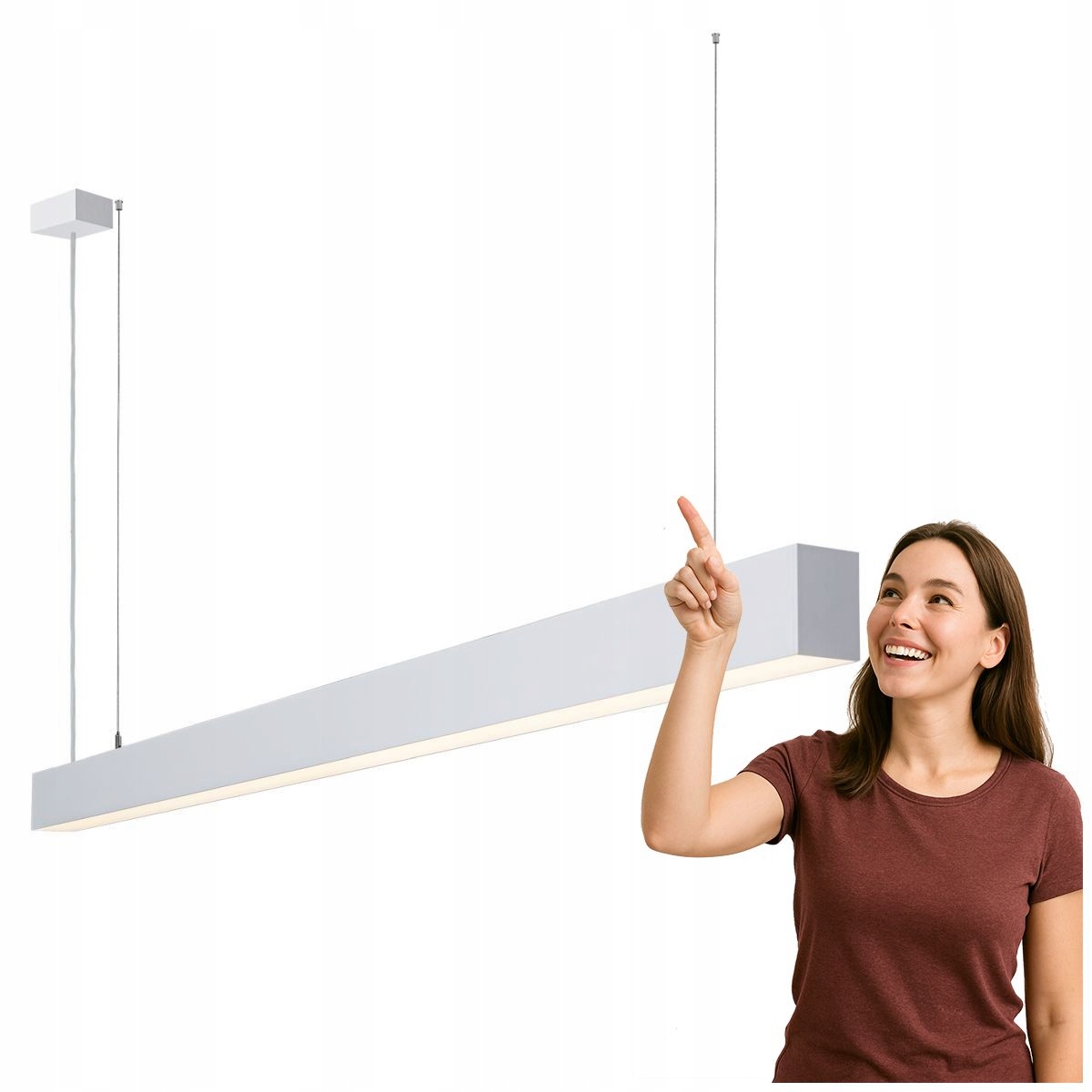 Lineární závěsná Led lampa 53W 3000K Traversi 170 -5470-170-WH-830-PN Ita