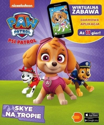 

Psi Patrol. Kolorowanki 3D. Skye na tropie