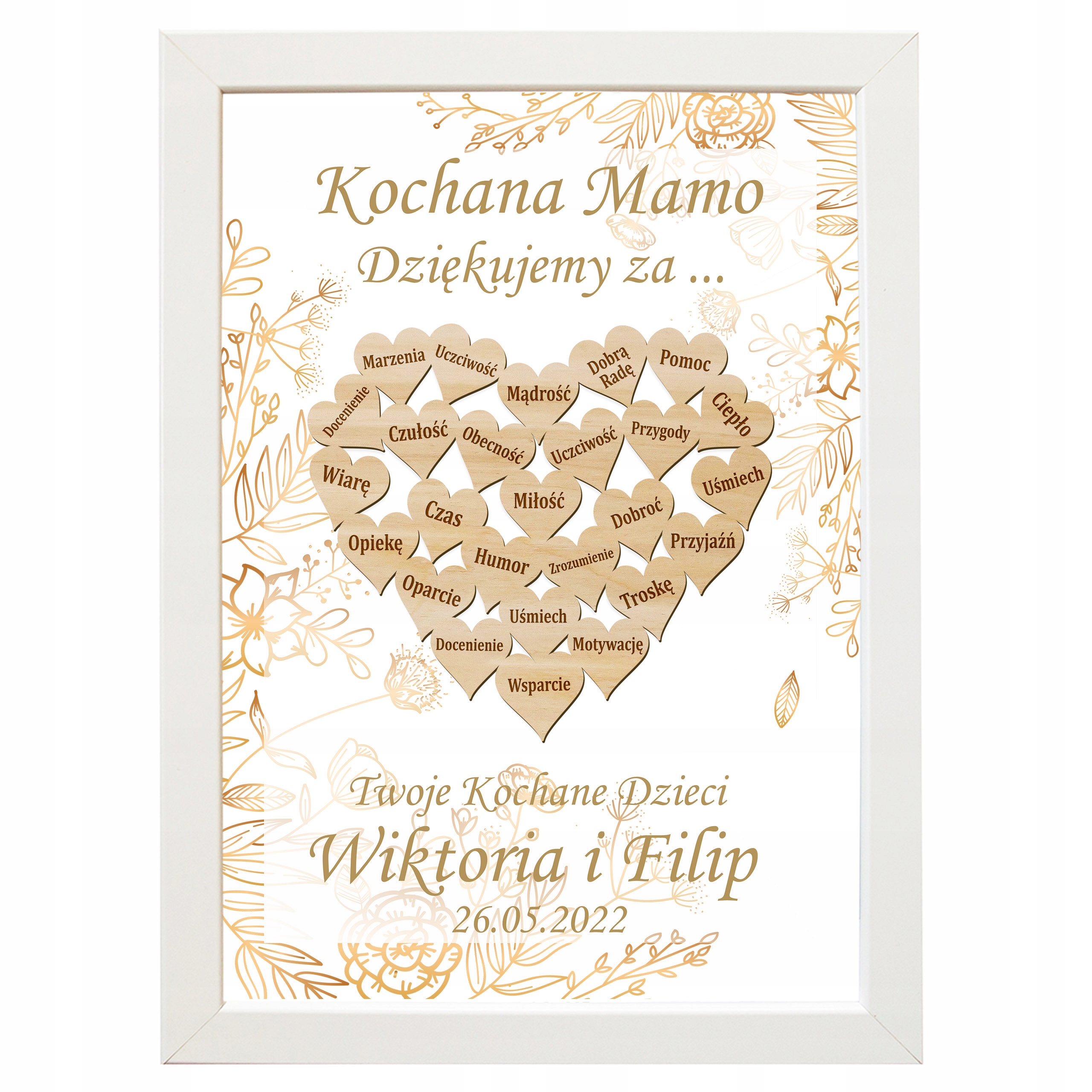PODZIĘKOWANIE RAMKA DLA MAMY MATKI OBRAZ PREZENT